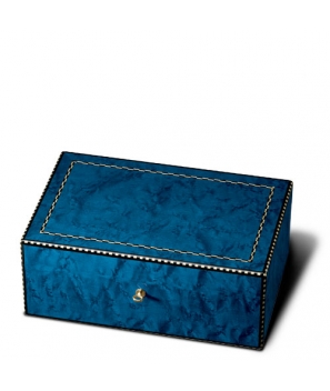 The Griffin's Large Blue Birdseye Maple Humidor