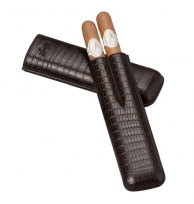 Davidoff Brown Leather Two Finger 