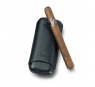 Zino Black Leather Two Finger Corona Cigar Cases