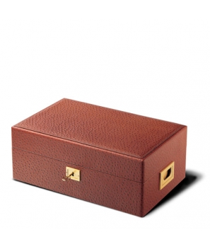Davidoff No. 4 Leather Type Ostrich Brown Humidor